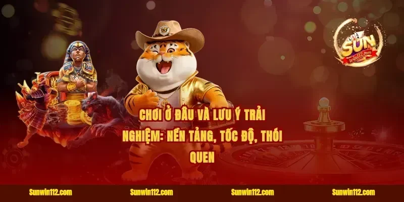 Chơi ở đâu và lưu ý trải nghiệm: nền tảng, tốc độ, thói quen